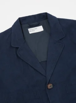 Store Five Pocket Jacket In Navy Nebraska Cotton Men Jackets.