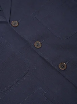 Store Five Pocket Jacket In Navy Winter Twill Men Jackets.