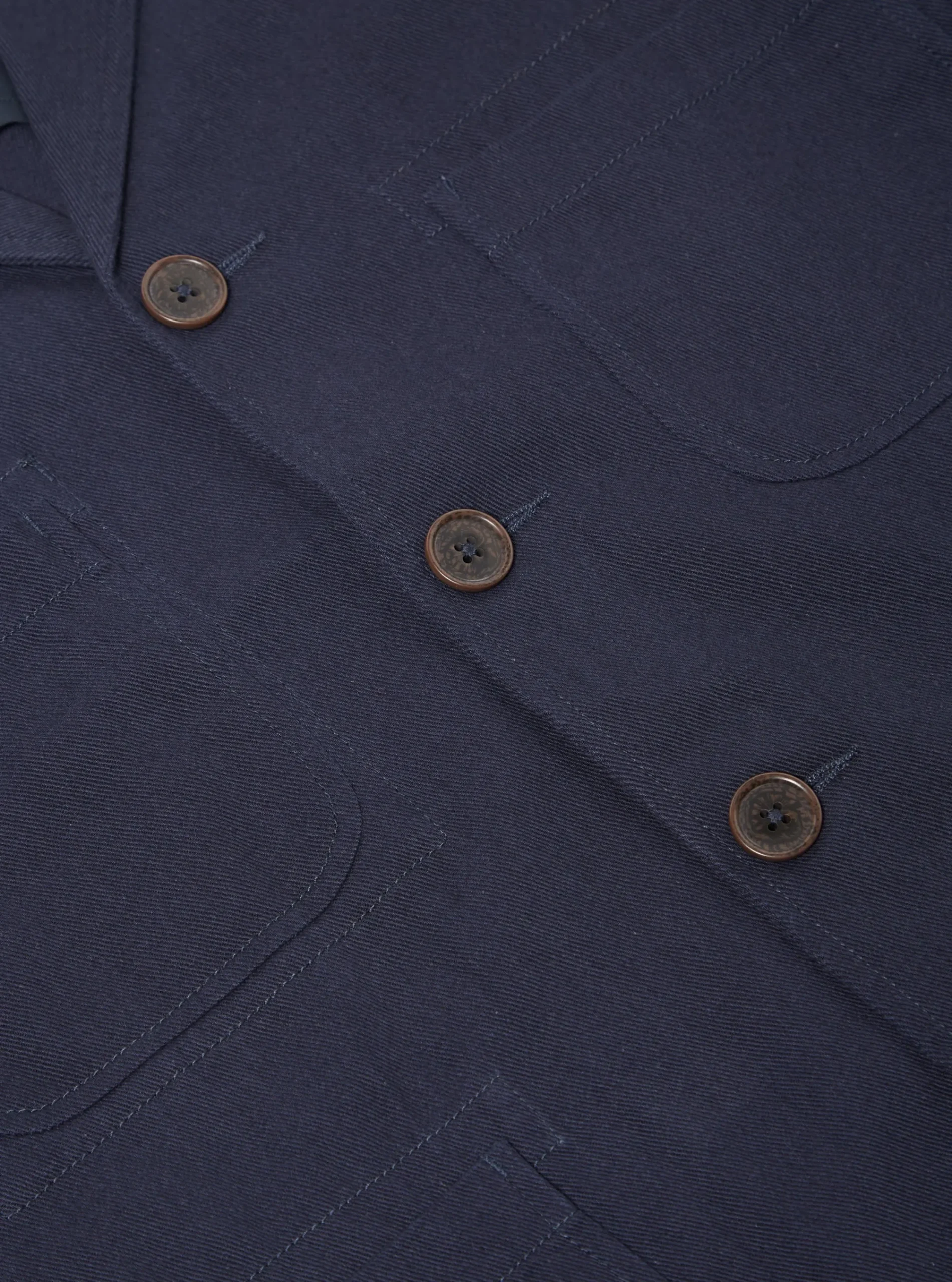 Store Five Pocket Jacket In Navy Winter Twill Men Jackets.