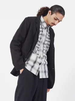 Sale Five Pocket Jacket In Black Winter Twill Men Jackets.