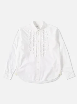 Store Frill Shirt In White Poplin Men Shirts.