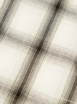 Store Frill Shirt In Ecru Shadow Check Men Shirts.