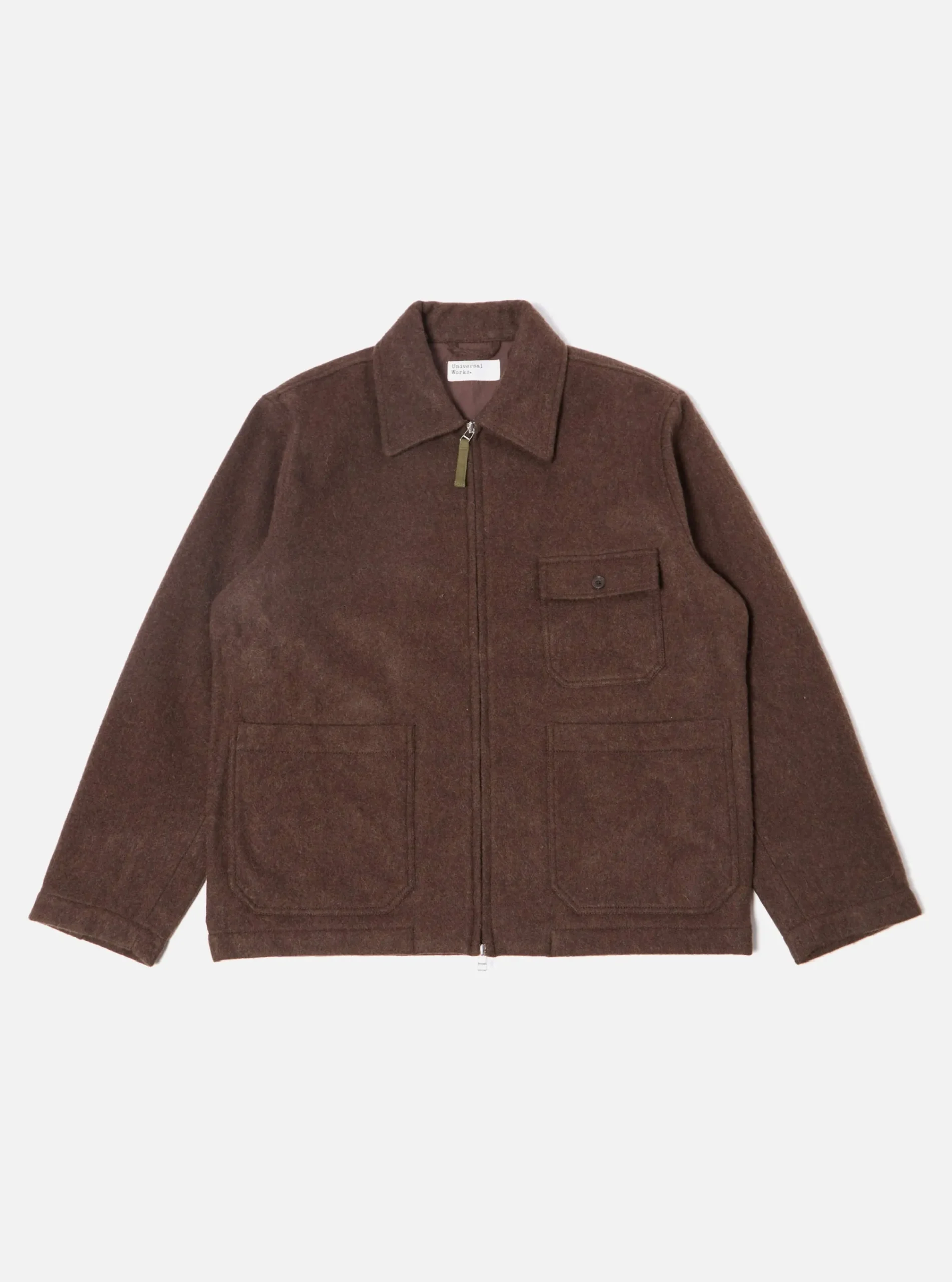 Discount Gower Jacket In Brown Melange Melton Men Jackets.