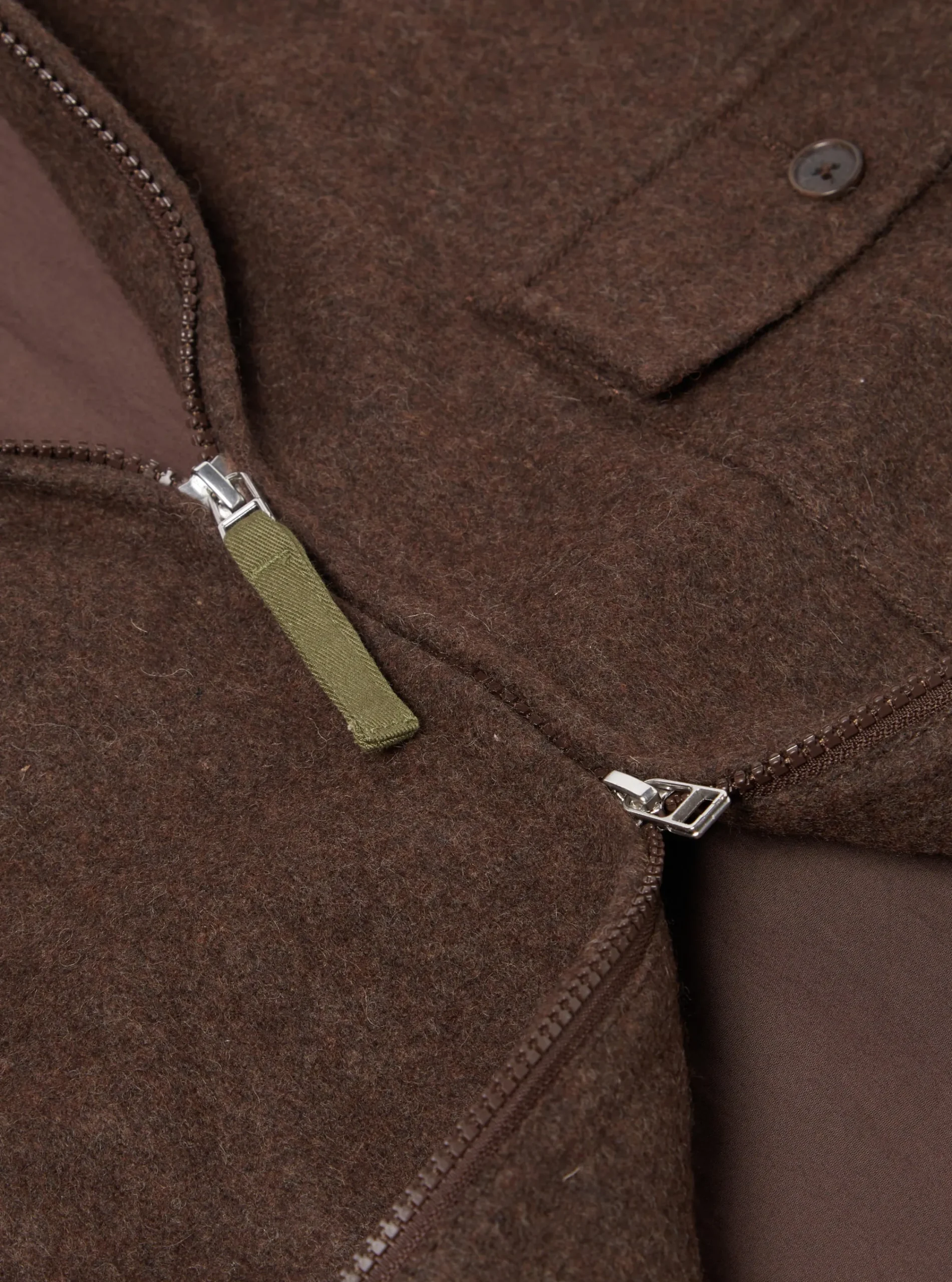 Discount Gower Jacket In Brown Melange Melton Men Jackets.