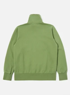 Sale Half Zip Sweatshirt In Green Dry Handle Brushback Men Tees & Sweats.