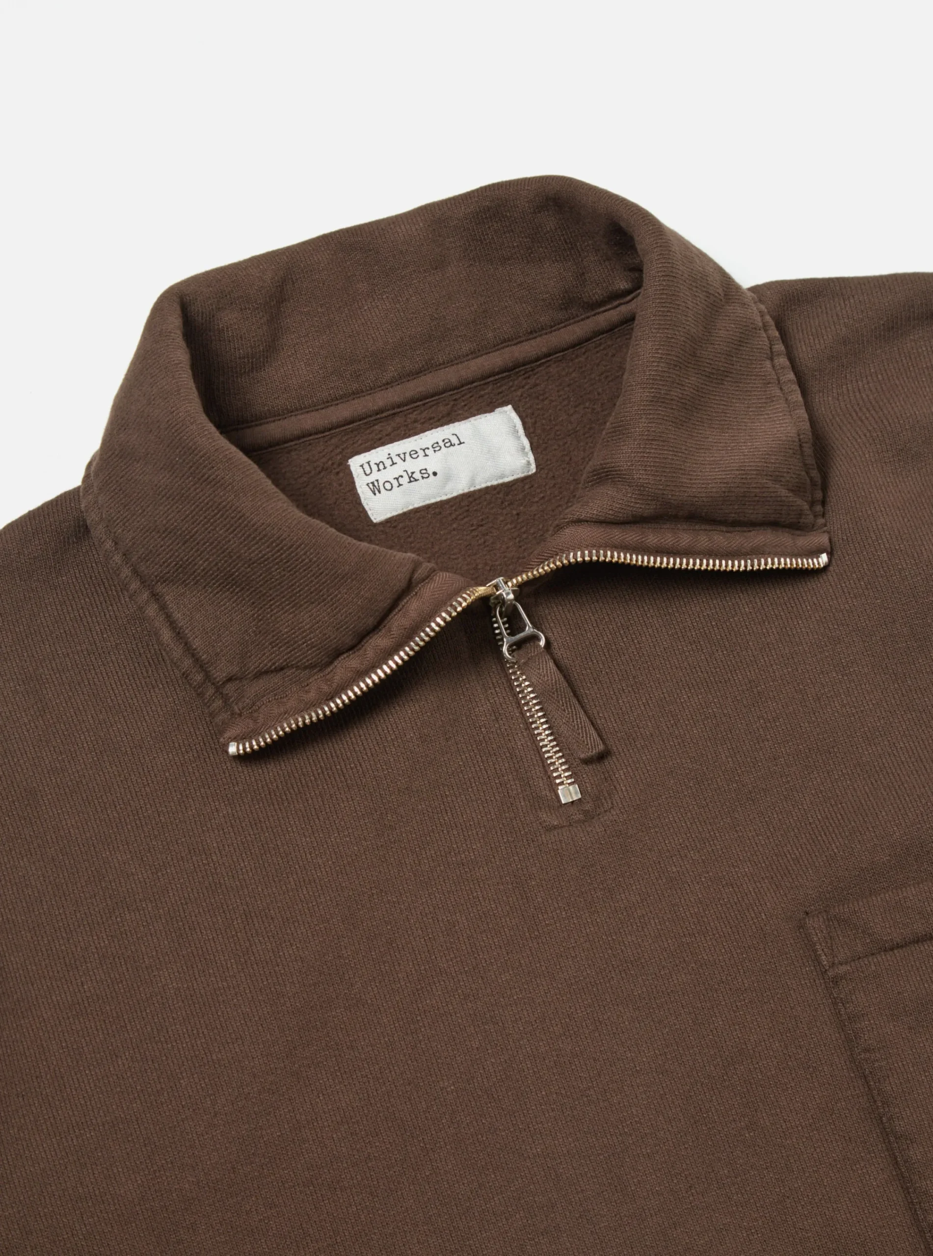 Sale Half Zip Sweatshirt In Brown Dry Handle Brushback Men Tees & Sweats.