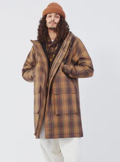 Flash Sale Hebrides Parka In Cinnamon British Drywax Check Men Coats & Outerwear.