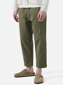 Hot Hi Water Trouser In Light Olive Twill Men Trousers.