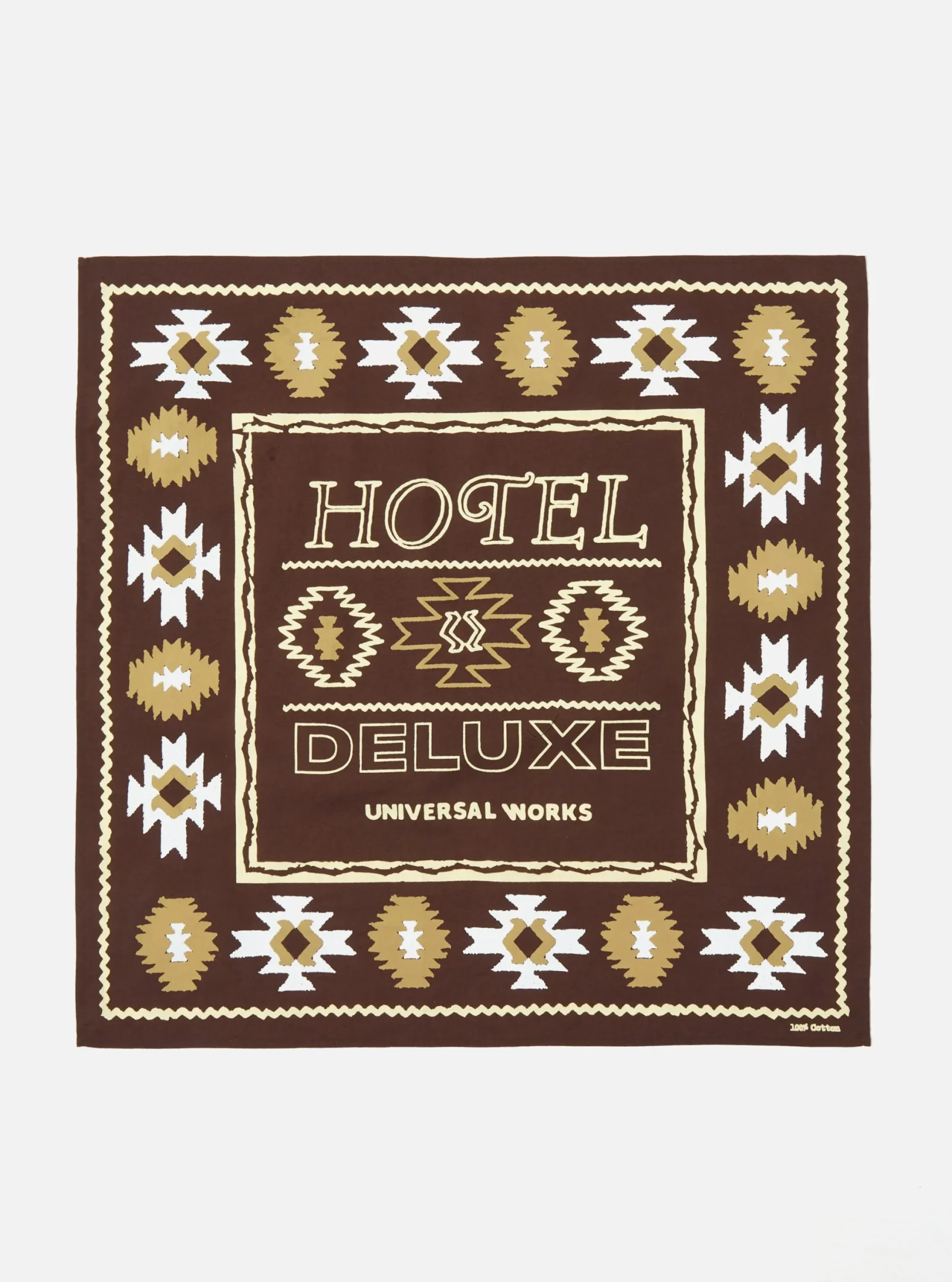 Cheap Hotel Deluxe Bandana In Brown Cambric Men Accessories.