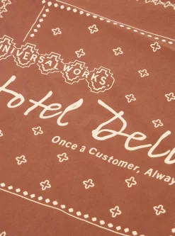 New Hotel Delux Neckerchief In Brown Cambric Men Accessories.