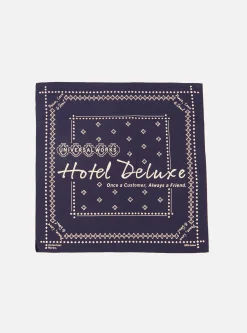 Cheap Hotel Delux Neckerchief In Navy Cambric Men Accessories.