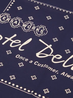 Cheap Hotel Delux Neckerchief In Navy Cambric Men Accessories.