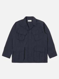New Jungle Jacket In Navy Recycled Washed Nylon Men Jackets.