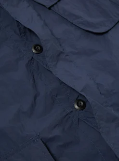 New Jungle Jacket In Navy Recycled Washed Nylon Men Jackets.