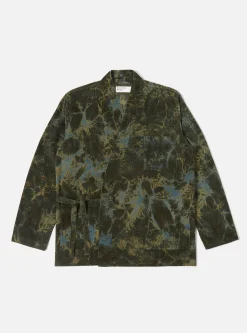 Sale Kyoto Work Jacket In Green Hand-Dyed Japanese Cord Men Jackets.