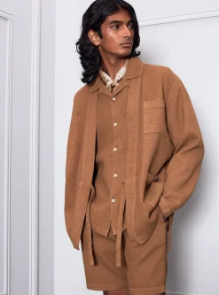 Store Kyoto Work Jacket In Bronze Japanese Waffle Men Jackets.