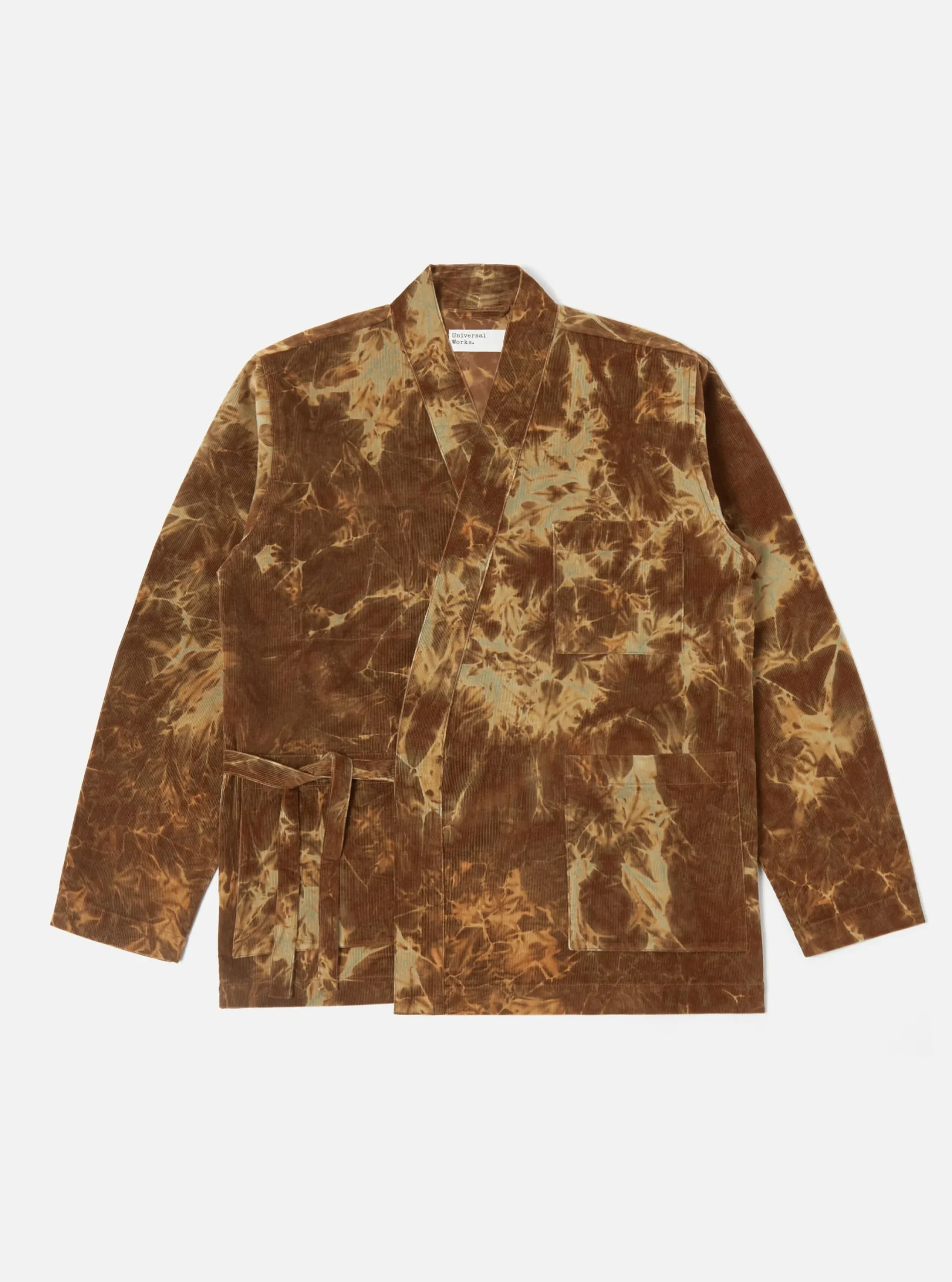 Clearance Kyoto Work Jacket In Brown Hand-Dyed Japanese Cord Men Jackets.