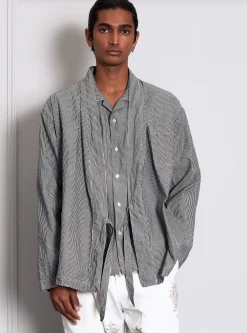 Discount Kyoto Work Jacket In Indigo Hickory Shirting Men Jackets.