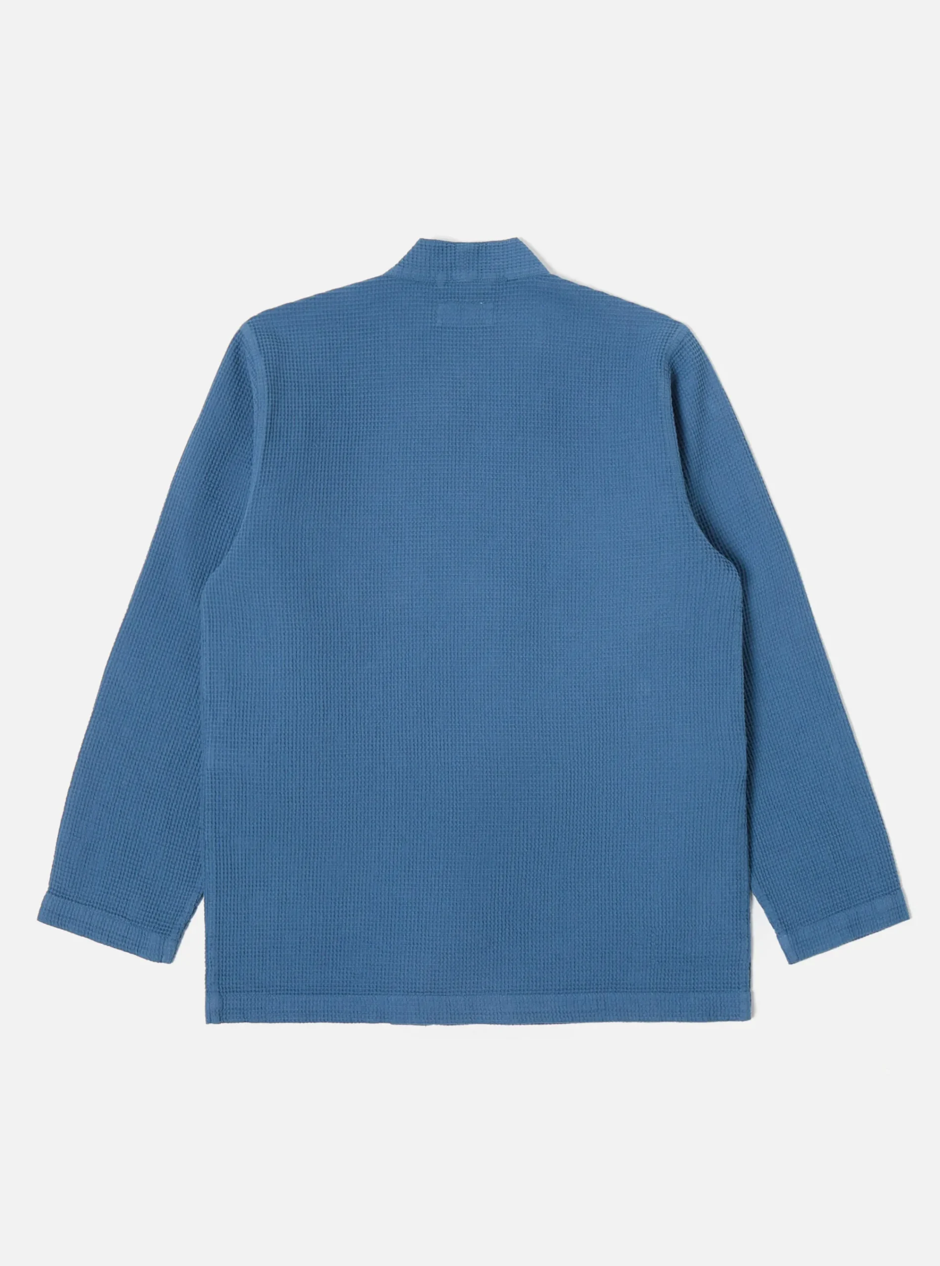 Cheap Kyoto Work Jacket In Faded Blue Japanese Waffle Men Jackets.