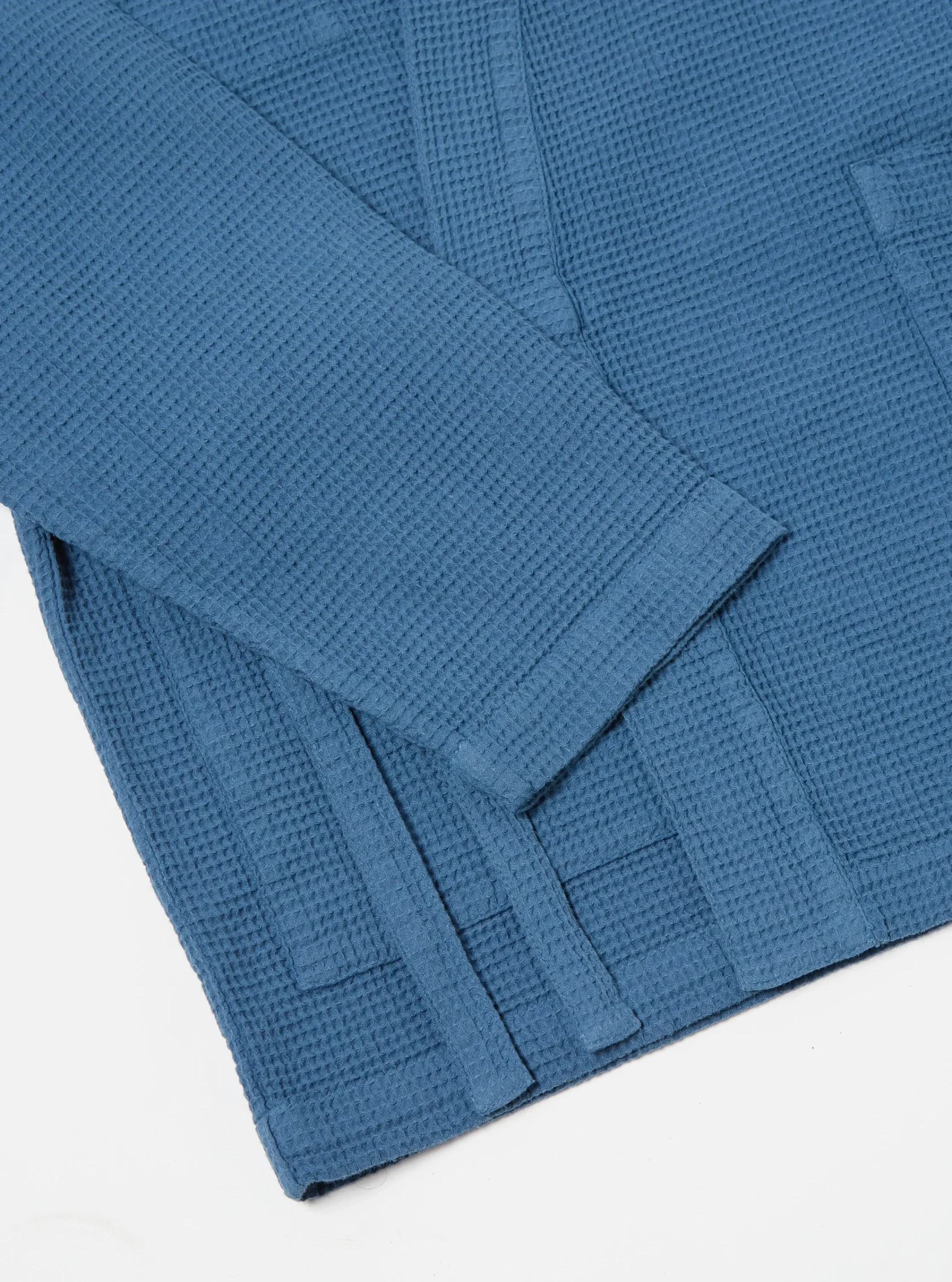 Cheap Kyoto Work Jacket In Faded Blue Japanese Waffle Men Jackets.