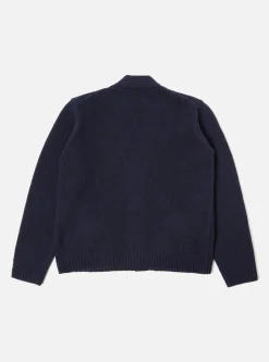 Cheap Langdale Cardigan In Navy Eco Wool Men Knitwear.