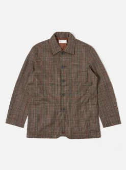 Online Long Bakers Jacket V3 In Brown Tweed Wool Men Coats & Outerwear.