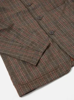 Online Long Bakers Jacket V3 In Brown Tweed Wool Men Coats & Outerwear.