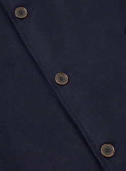 Online Long Swing Overcoat In Navy Mowbray Men Coats & Outerwear.