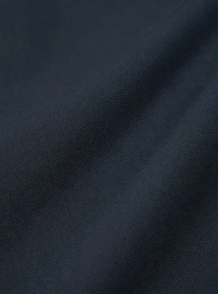 Hot Loose Cargo Pant In Navy Cotton/Nylon Serge Men Trousers.