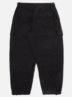 Hot Loose Cargo Pant In Dark Navy Lightweight Moleskin Men Trousers.