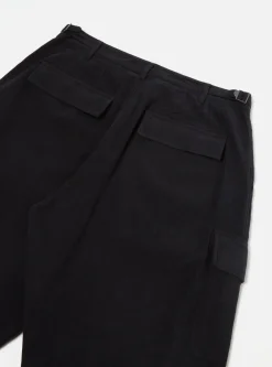 Hot Loose Cargo Pant In Dark Navy Lightweight Moleskin Men Trousers.