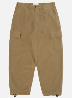 Sale Loose Cargo Pant In Lovat Lightweight Moleskin Men Trousers.