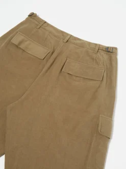 Sale Loose Cargo Pant In Lovat Lightweight Moleskin Men Trousers.