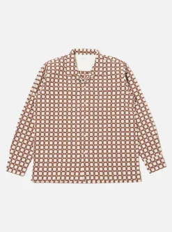 Shop L/S Camp Shirt In Sand Delos 8 Cotton Men Overshirts.