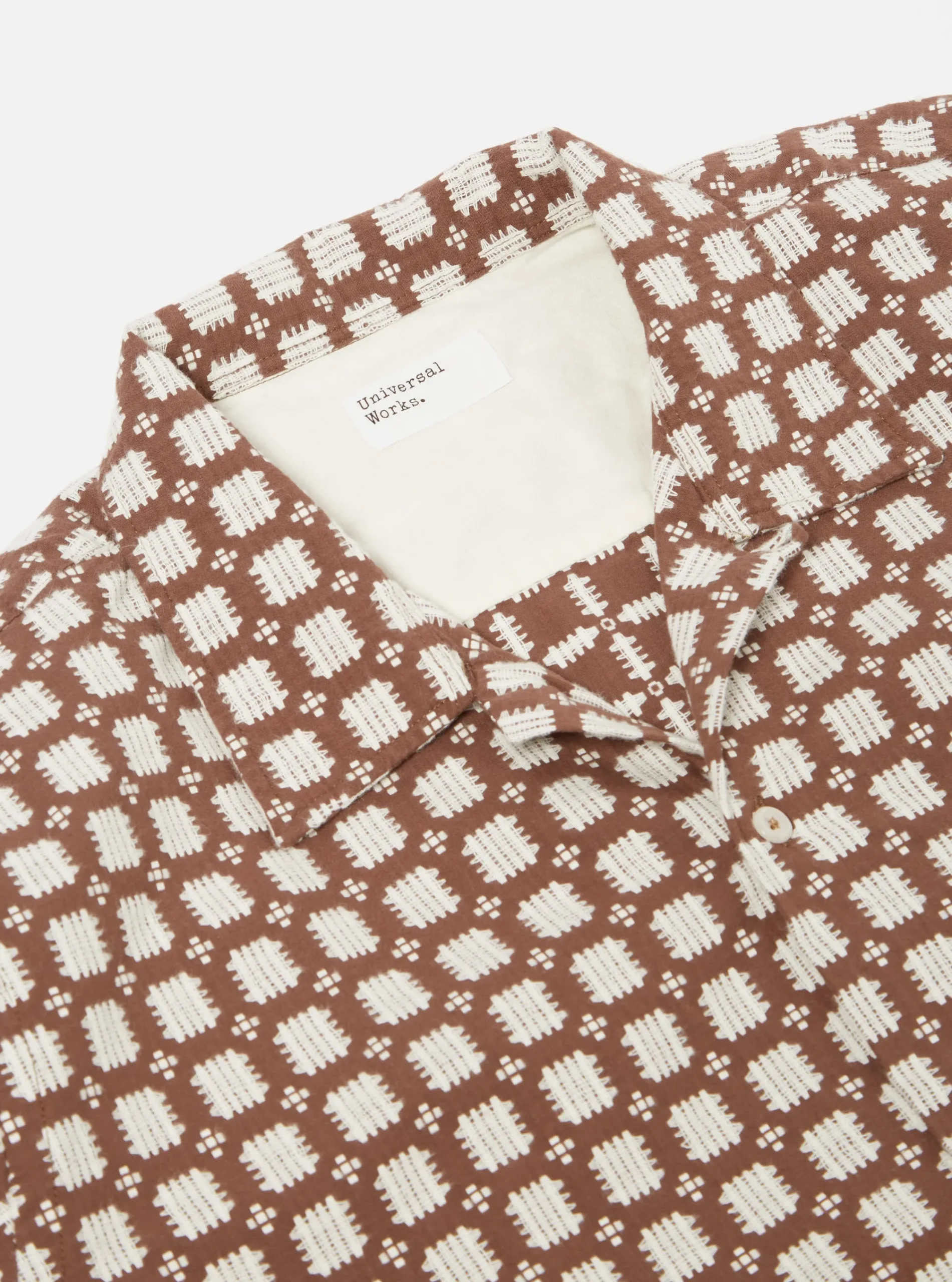 Shop L/S Camp Shirt In Sand Delos 8 Cotton Men Overshirts.