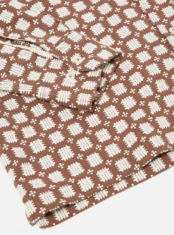 Shop L/S Camp Shirt In Sand Delos 8 Cotton Men Overshirts.