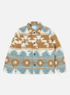 Fashion Lumber Jacket In Sand/Ecru Santa Fe Fleece Men Fleece.