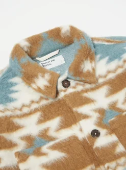 Fashion Lumber Jacket In Sand/Ecru Santa Fe Fleece Men Fleece.