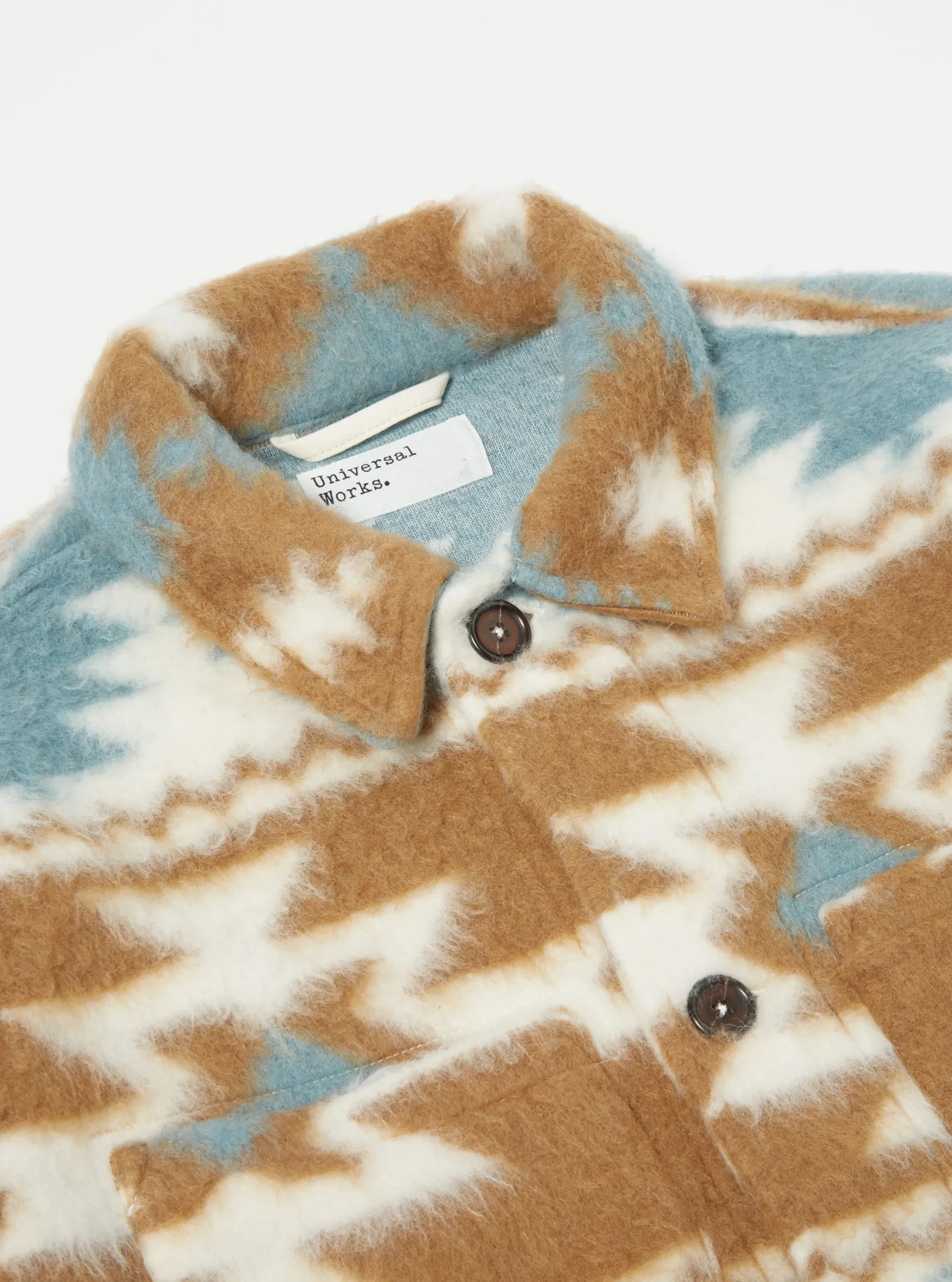Fashion Lumber Jacket In Sand/Ecru Santa Fe Fleece Men Fleece.