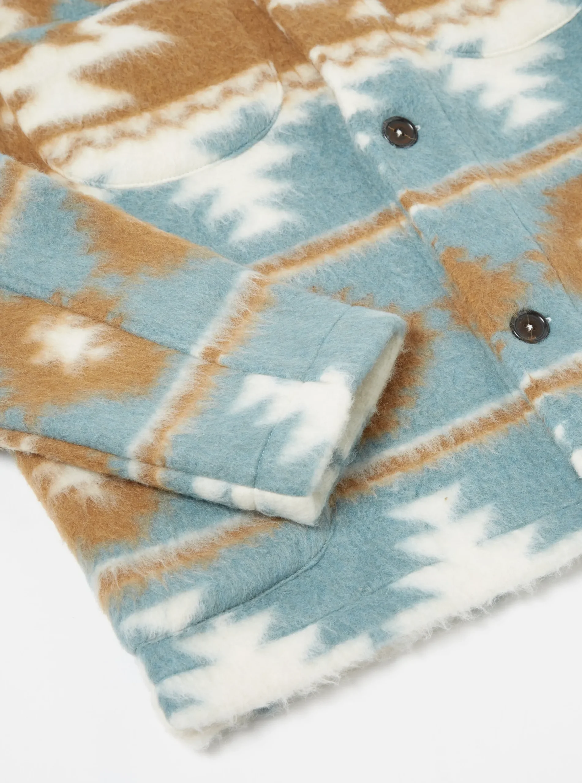 Fashion Lumber Jacket In Sand/Ecru Santa Fe Fleece Men Fleece.
