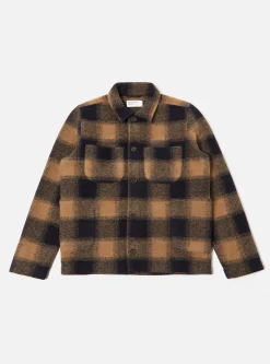 Best Lumber Jacket In Navy Mix Wool Fleece Men Fleece.