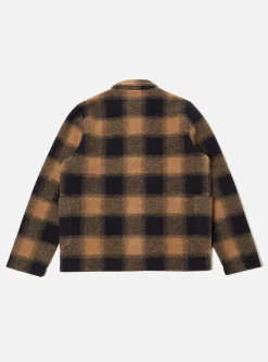 Best Lumber Jacket In Navy Mix Wool Fleece Men Fleece.