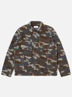 Outlet Lumber Jacket In Grey Dwight Wool Fleece Men Fleece.