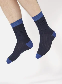 Best Sale Merino Classic Sock In Navy Merino Men Underwear & Socks.