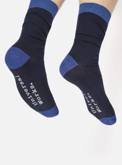 Best Sale Merino Classic Sock In Navy Merino Men Underwear & Socks.