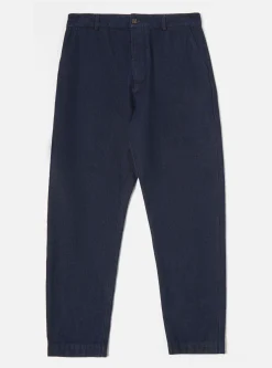 Sale Military Chino In 11Oz Indigo Denim Men Trousers.
