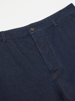 Sale Military Chino In 11Oz Indigo Denim Men Trousers.