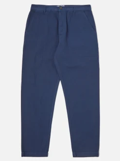 Best Sale Military Chino In Indigo Soft Twill Men Trousers.