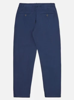 Best Sale Military Chino In Indigo Soft Twill Men Trousers.