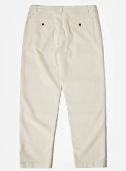 Best Sale Military Chino In Ecru Chevron Cotton Men Trousers.